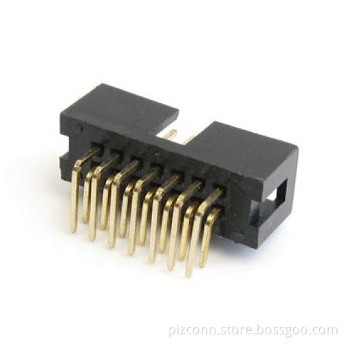 Box Header of PCB Connector with 2.54mm Pitch and 5.0 to 60.0mm Pin Length